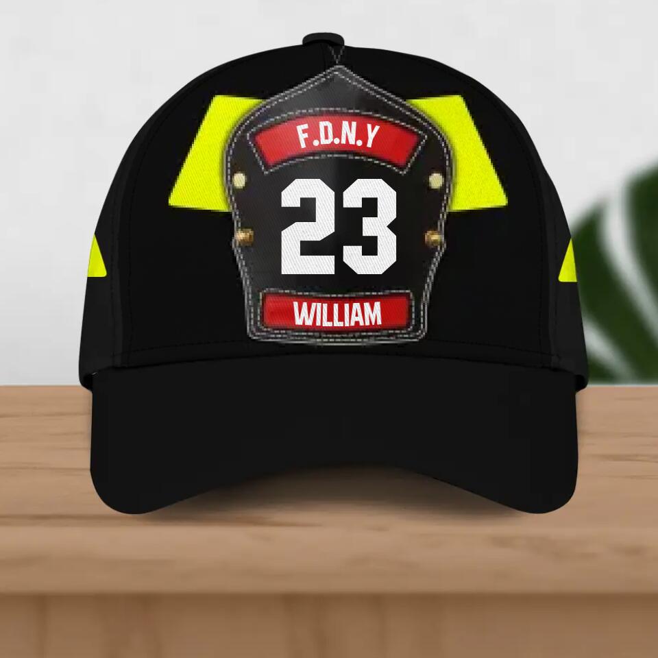 Personalized US Firefighter Peaked Cap 3D Printed 22SEP-DT30