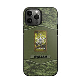 Personalized Canadian Veterans/Soldier Camo Phone Case Printed 22OCT-HY05