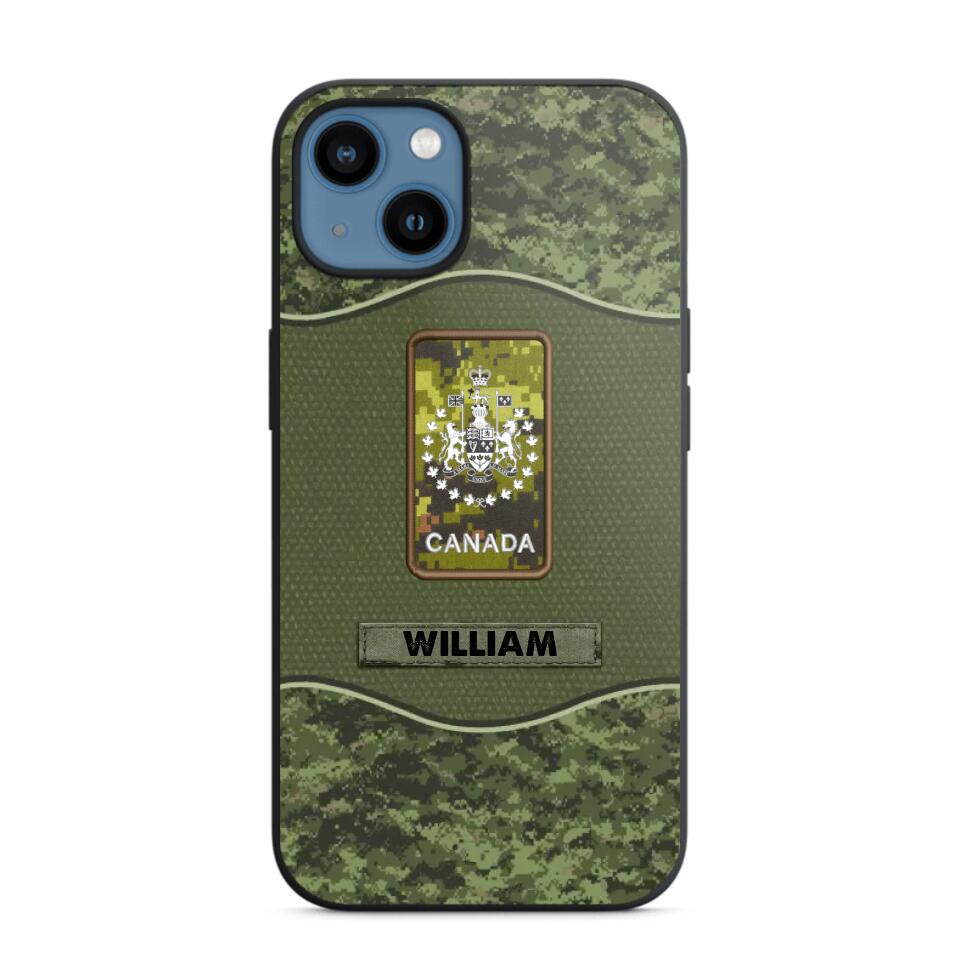 Personalized Canadian Veterans/Soldier Camo Phone Case Printed 22OCT-HY05