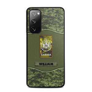 Personalized Canadian Veterans/Soldier Camo Phone Case Printed 22OCT-HY05