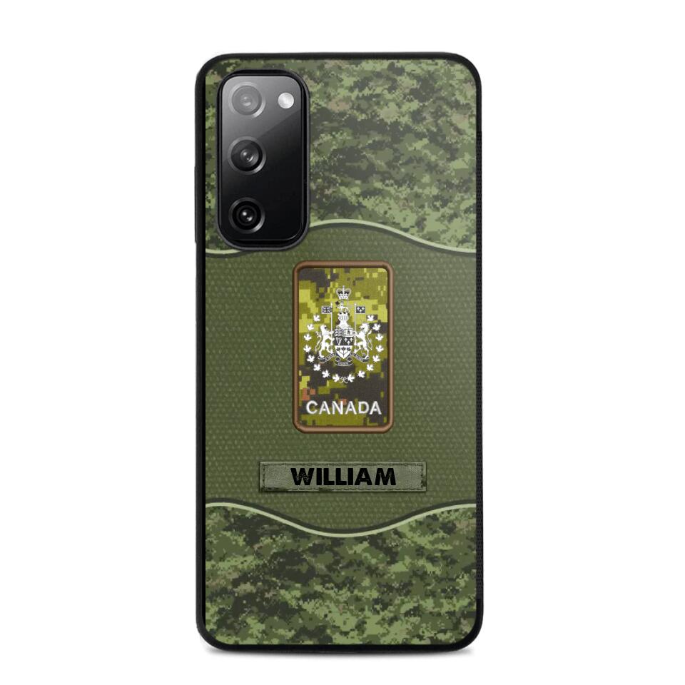 Personalized Canadian Veterans/Soldier Camo Phone Case Printed 22OCT-HY05