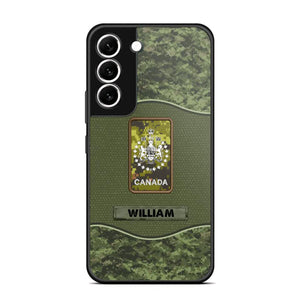 Personalized Canadian Veterans/Soldier Camo Phone Case Printed 22OCT-HY05