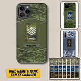 Personalized Canadian Veterans/Soldier Camo Phone Case Printed 22OCT-HY05