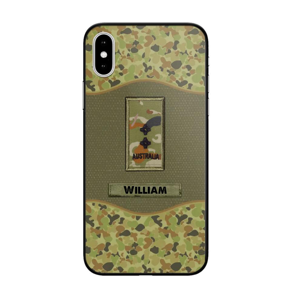 Personalized Australian Veterans/Soldier Camo Phone Case Printed 22OCT-HY05