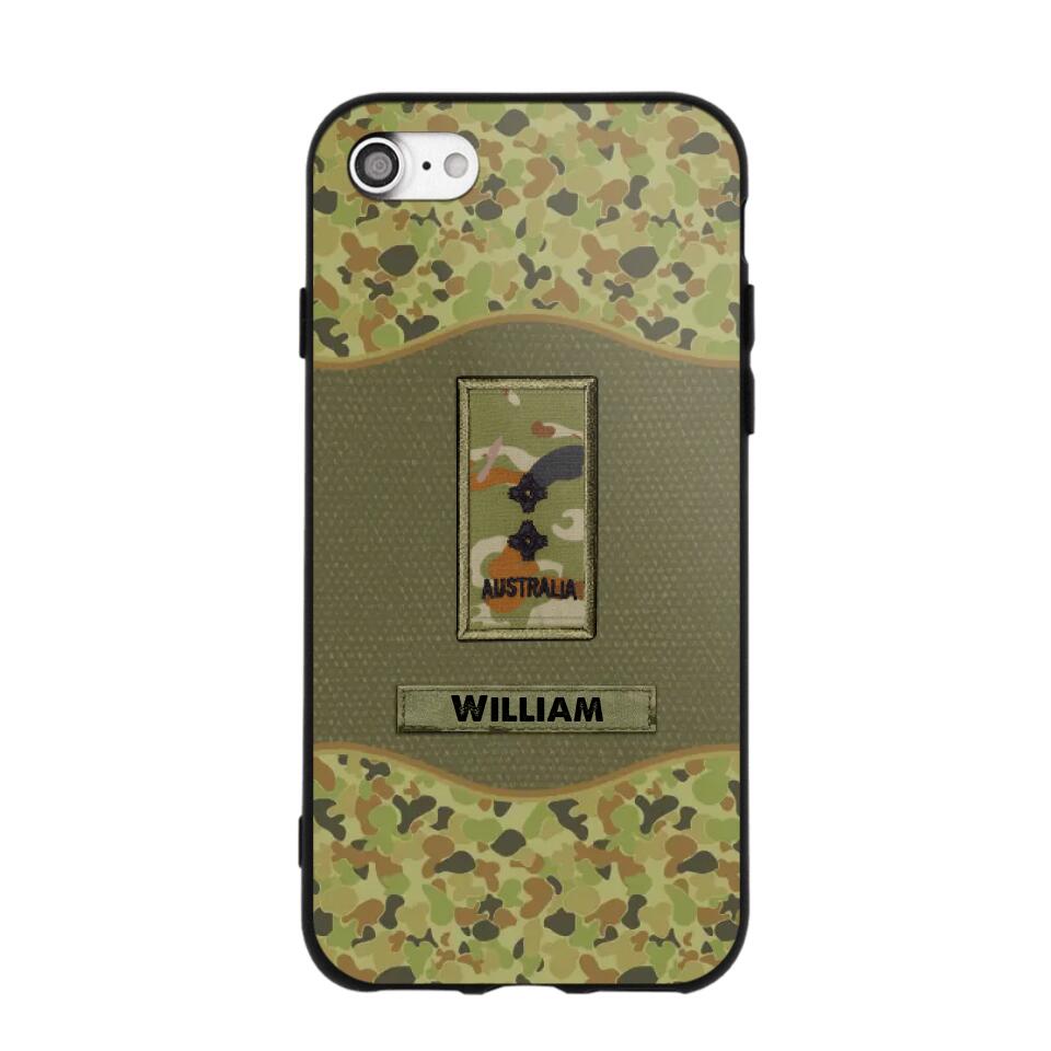 Personalized Australian Veterans/Soldier Camo Phone Case Printed 22OCT-HY05