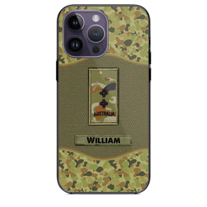 Personalized Australian Veterans/Soldier Camo Phone Case Printed 22OCT-HY05