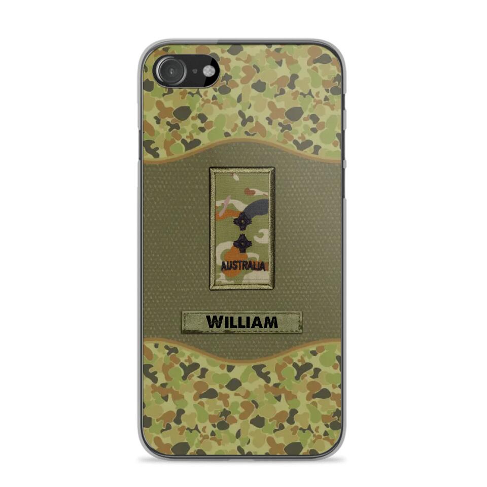 Personalized Australian Veterans/Soldier Camo Phone Case Printed 22OCT-HY05