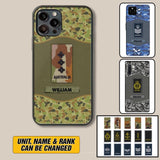 Personalized Australian Veterans/Soldier Camo Phone Case Printed 22OCT-HY05