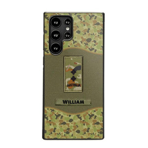 Personalized Australian Veterans/Soldier Camo Phone Case Printed 22OCT-HY05