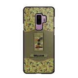 Personalized Australian Veterans/Soldier Camo Phone Case Printed 22OCT-HY05