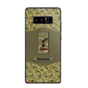 Personalized Australian Veterans/Soldier Camo Phone Case Printed 22OCT-HY05