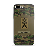 Personalized Swiss Veterans/Soldier Camo Phone Case Printed 22OCT-HY05