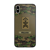 Personalized Swiss Veterans/Soldier Camo Phone Case Printed 22OCT-HY05