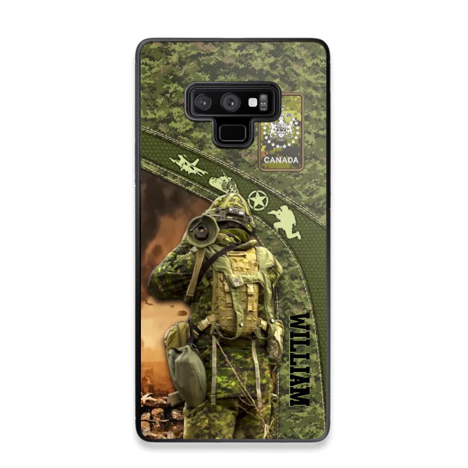 Personalized Canadian Veterans/Soldier Camo Phone Case Printed 22OCT-HQ05