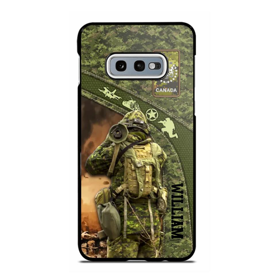 Personalized Canadian Veterans/Soldier Camo Phone Case Printed 22OCT-HQ05