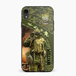 Personalized Canadian Veterans/Soldier Camo Phone Case Printed 22OCT-HQ05