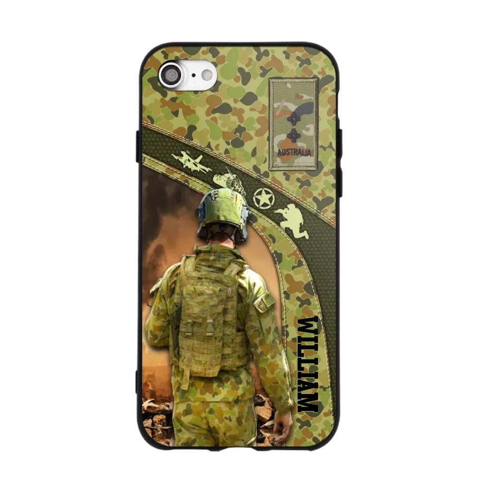 Personalized Australian Veterans/Soldier Camo Phone Case Printed 22OCT-HQ05