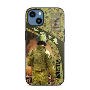 Personalized Australian Veterans/Soldier Camo Phone Case Printed 22OCT-HQ05