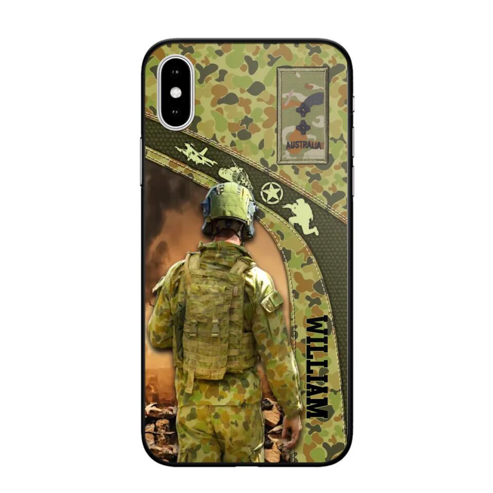 Personalized Australian Veterans/Soldier Camo Phone Case Printed 22OCT-HQ05