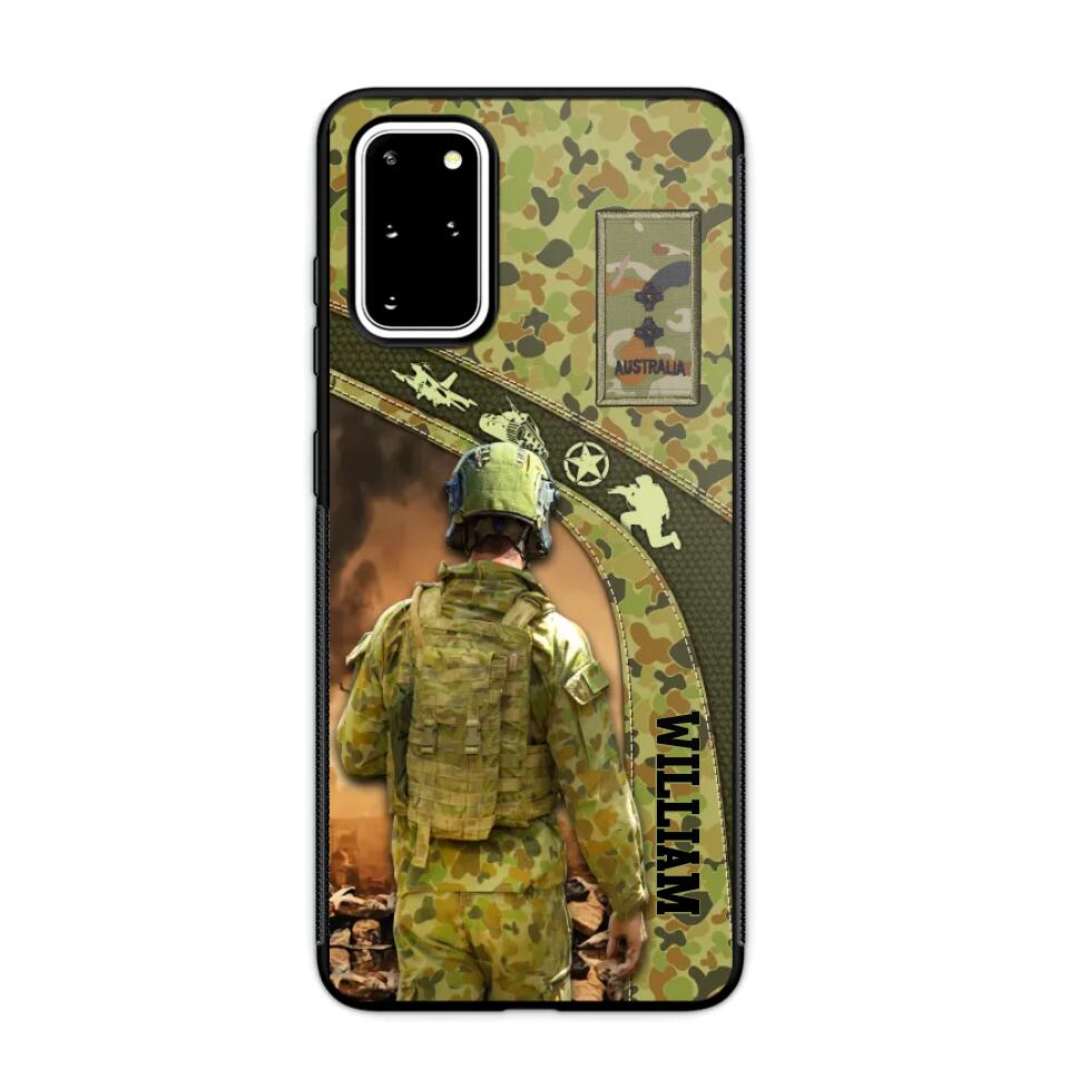 Personalized Australian Veterans/Soldier Camo Phone Case Printed 22OCT-HQ05