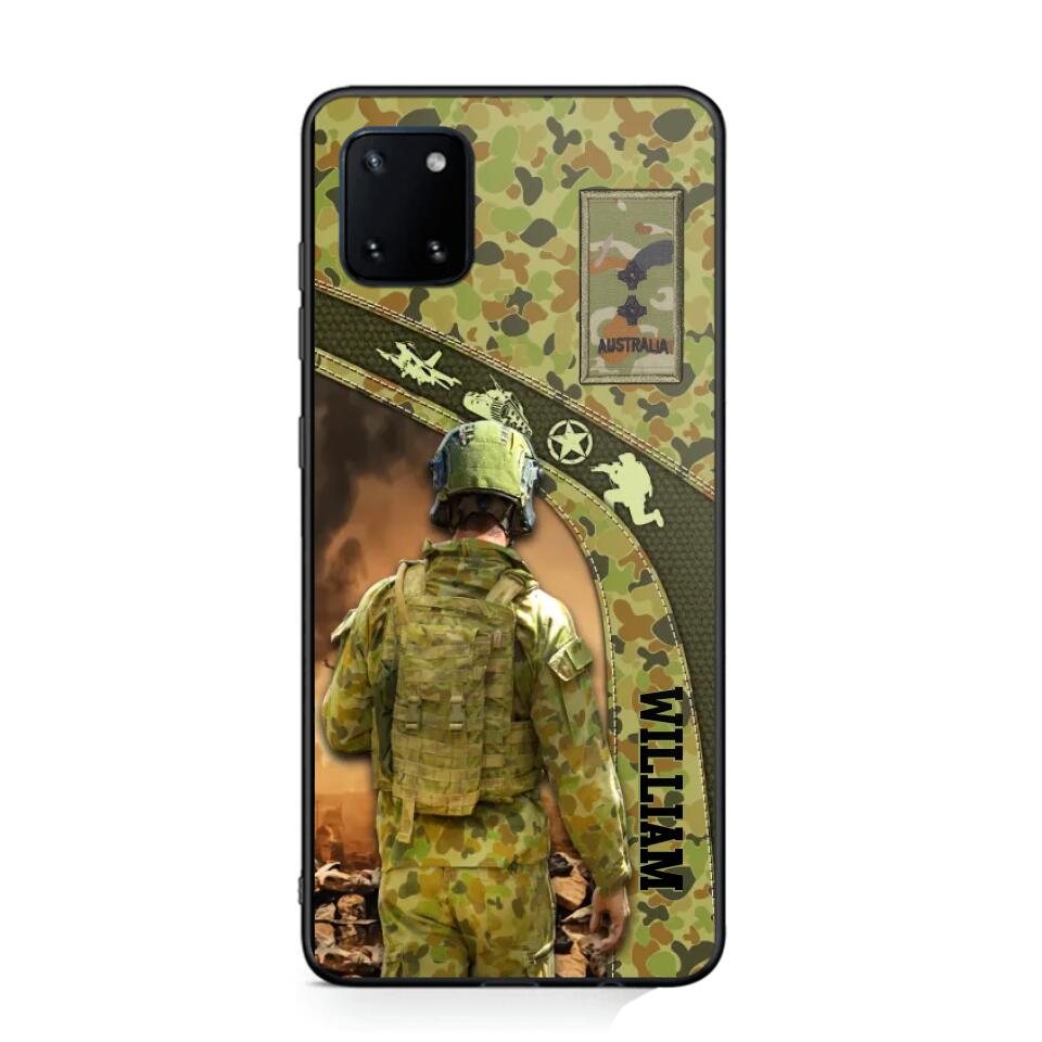 Personalized Australian Veterans/Soldier Camo Phone Case Printed 22OCT-HQ05