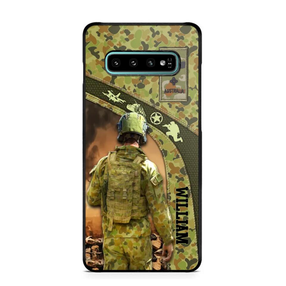 Personalized Australian Veterans/Soldier Camo Phone Case Printed 22OCT-HQ05