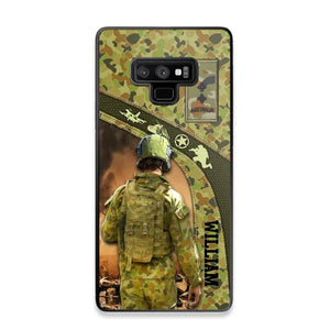 Personalized Australian Veterans/Soldier Camo Phone Case Printed 22OCT-HQ05