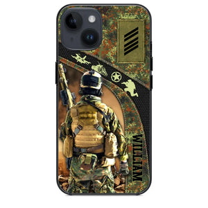 Personalized German Veterans/Soldier Camo Phone Case Printed 22OCT-HQ05