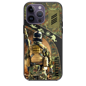 Personalized German Veterans/Soldier Camo Phone Case Printed 22OCT-HQ05