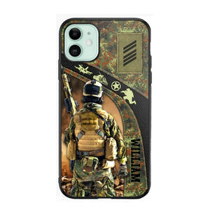 Personalized German Veterans/Soldier Camo Phone Case Printed 22OCT-HQ05