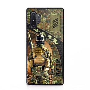 Personalized German Veterans/Soldier Camo Phone Case Printed 22OCT-HQ05