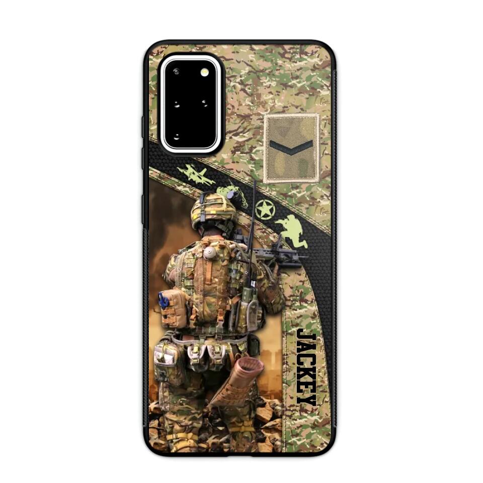 Personalized British Veterans/Soldier Camo Phone Case Printed 22OCT-HQ05