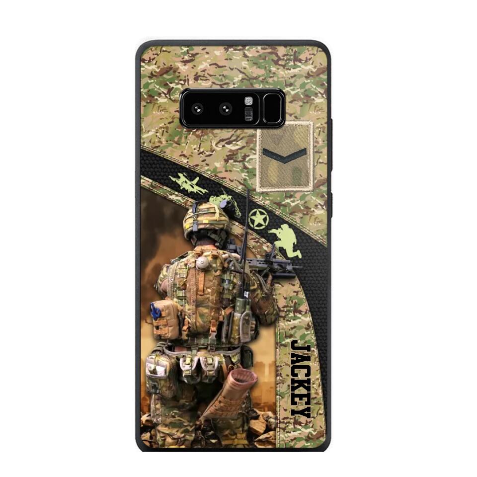 Personalized British Veterans/Soldier Camo Phone Case Printed 22OCT-HQ05