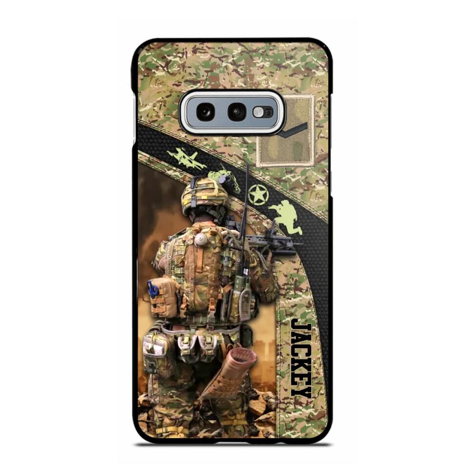 Personalized British Veterans/Soldier Camo Phone Case Printed 22OCT-HQ05