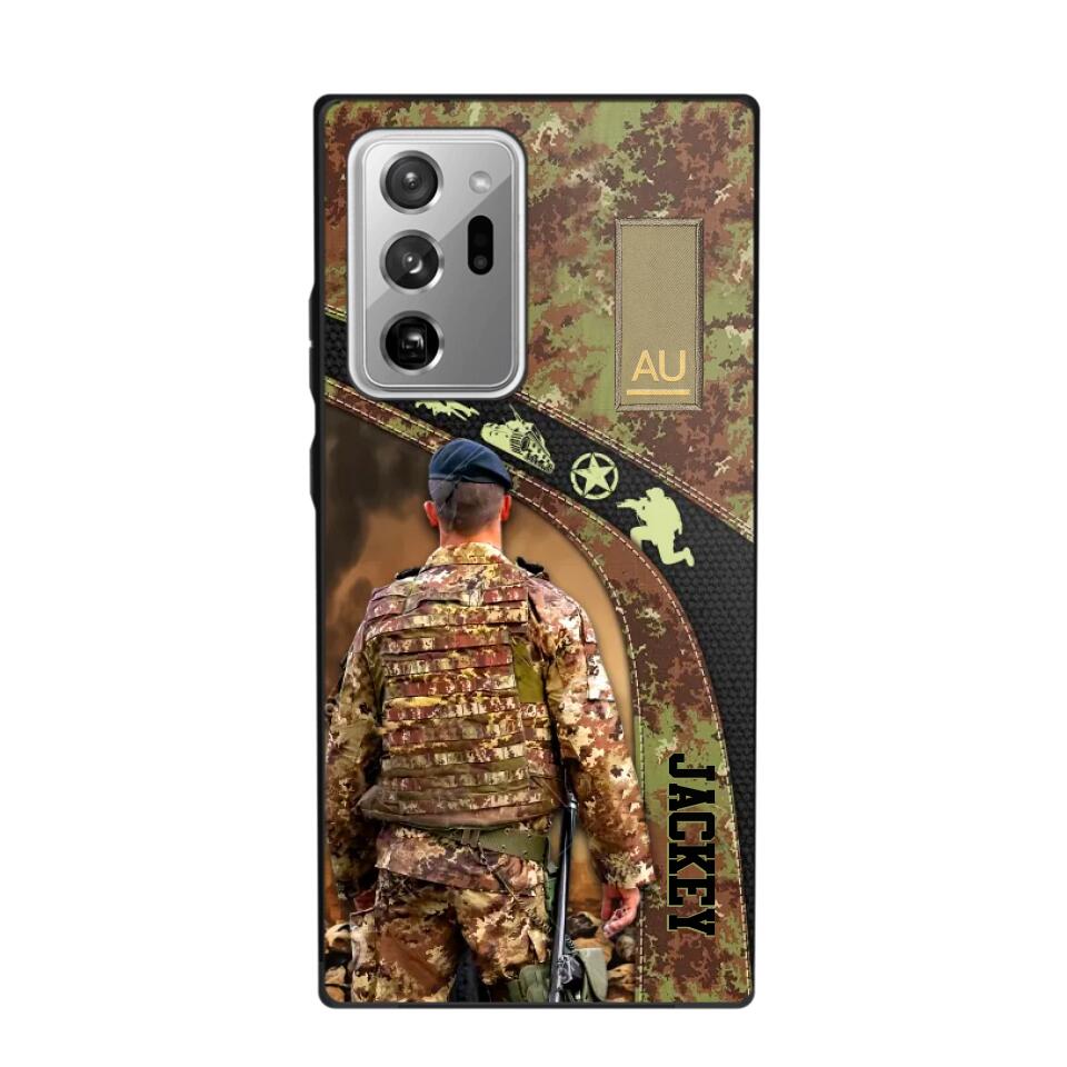 Personalized Italian Veterans/Soldier Camo Phone Case Printed 22OCT-HQ05