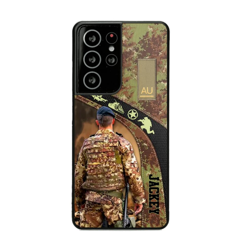 Personalized Italian Veterans/Soldier Camo Phone Case Printed 22OCT-HQ05