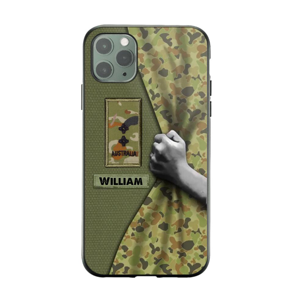 Personalized Australian Veterans/Soldier Camo Phone Case Printed 22OCT-HY06