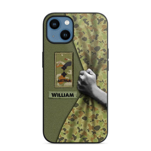 Personalized Australian Veterans/Soldier Camo Phone Case Printed 22OCT-HY06