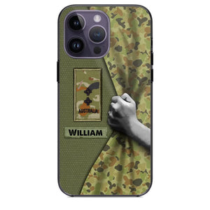 Personalized Australian Veterans/Soldier Camo Phone Case Printed 22OCT-HY06