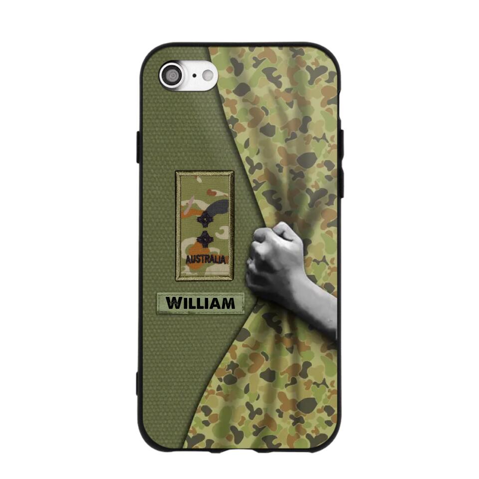 Personalized Australian Veterans/Soldier Camo Phone Case Printed 22OCT-HY06