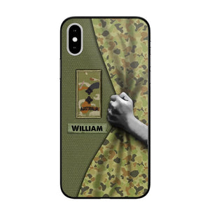 Personalized Australian Veterans/Soldier Camo Phone Case Printed 22OCT-HY06