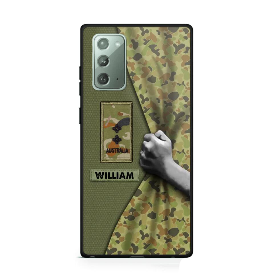 Personalized Australian Veterans/Soldier Camo Phone Case Printed 22OCT-HY06