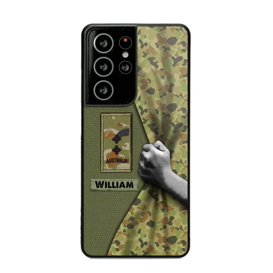 Personalized Australian Veterans/Soldier Camo Phone Case Printed 22OCT-HY06