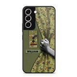 Personalized Australian Veterans/Soldier Camo Phone Case Printed 22OCT-HY06