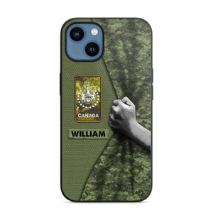 Personalized Canadian Veterans/Soldier Camo Phone Case Printed 22OCT-HY06