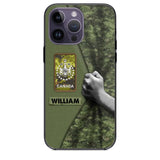 Personalized Canadian Veterans/Soldier Camo Phone Case Printed 22OCT-HY06