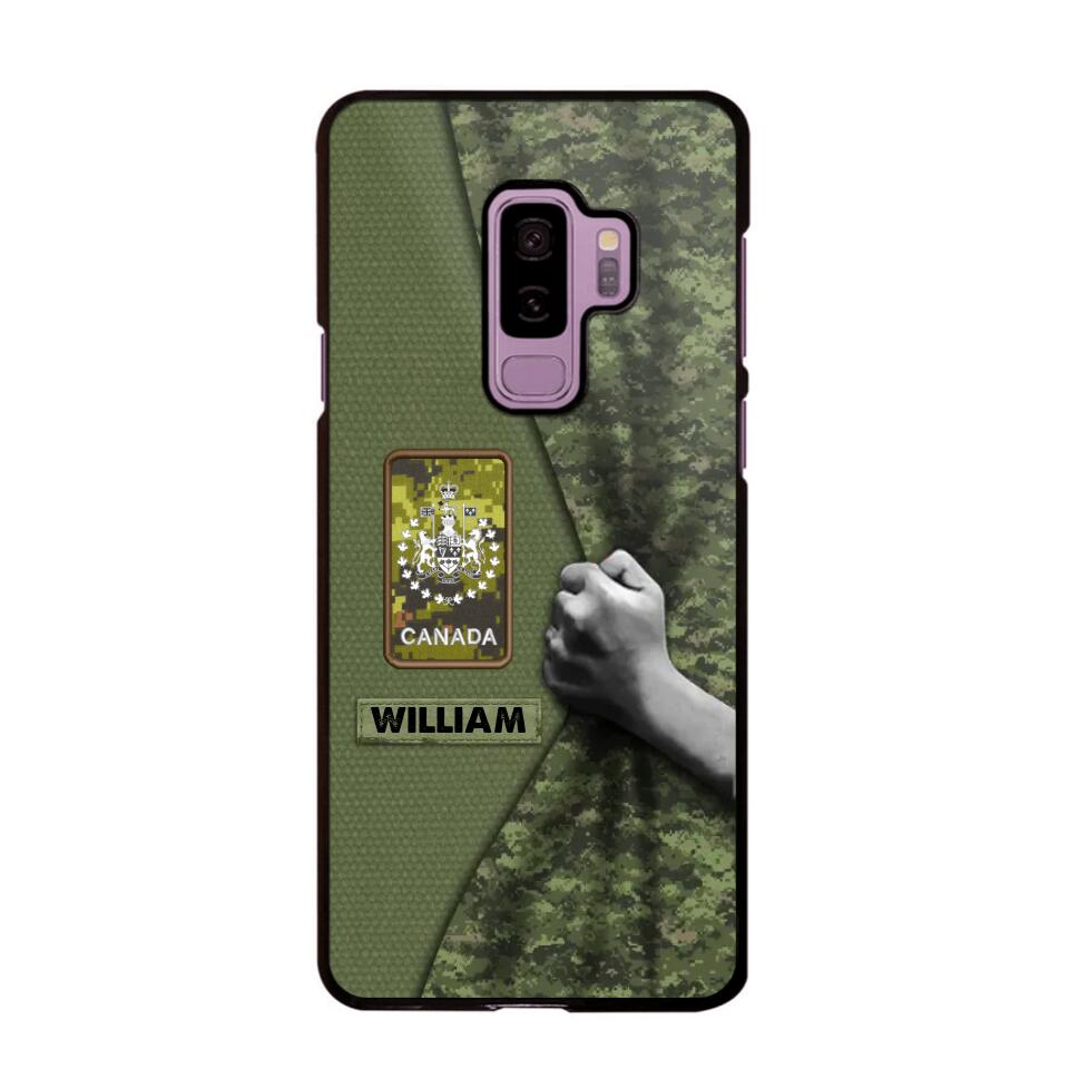 Personalized Canadian Veterans/Soldier Camo Phone Case Printed 22OCT-HY06