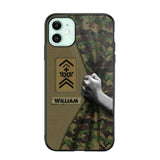 Personalized Swiss Veterans/Soldier Camo Phone Case Printed 22OCT-HY06