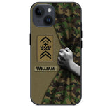 Personalized Swiss Veterans/Soldier Camo Phone Case Printed 22OCT-HY06