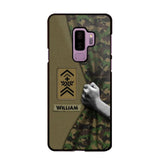 Personalized Swiss Veterans/Soldier Camo Phone Case Printed 22OCT-HY06